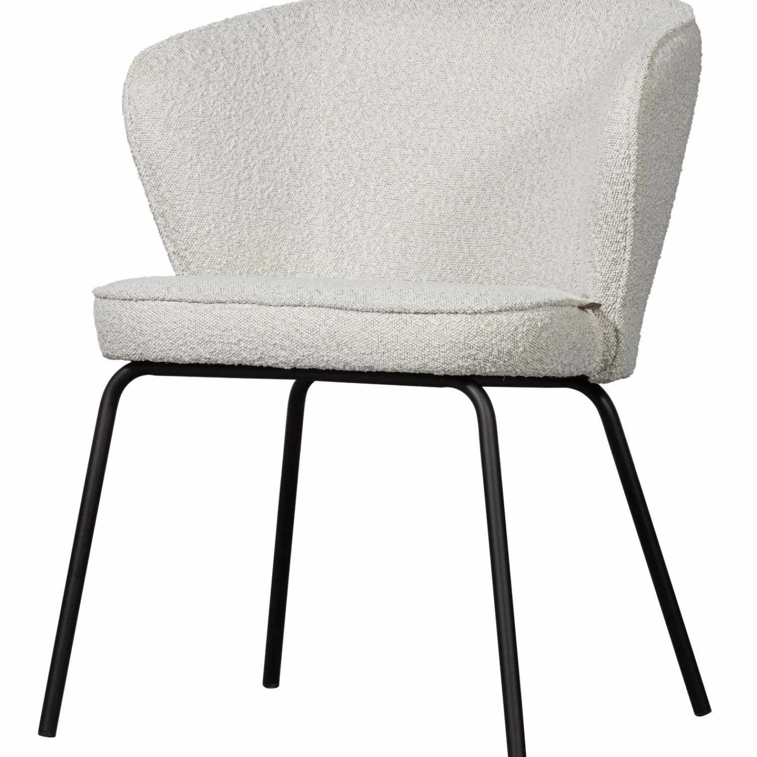 New WOOOD Admit eetkamerstoel bouclé Naturel