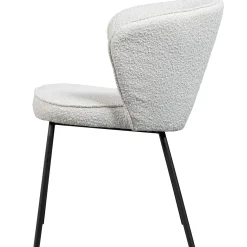 New WOOOD Admit eetkamerstoel bouclé Naturel