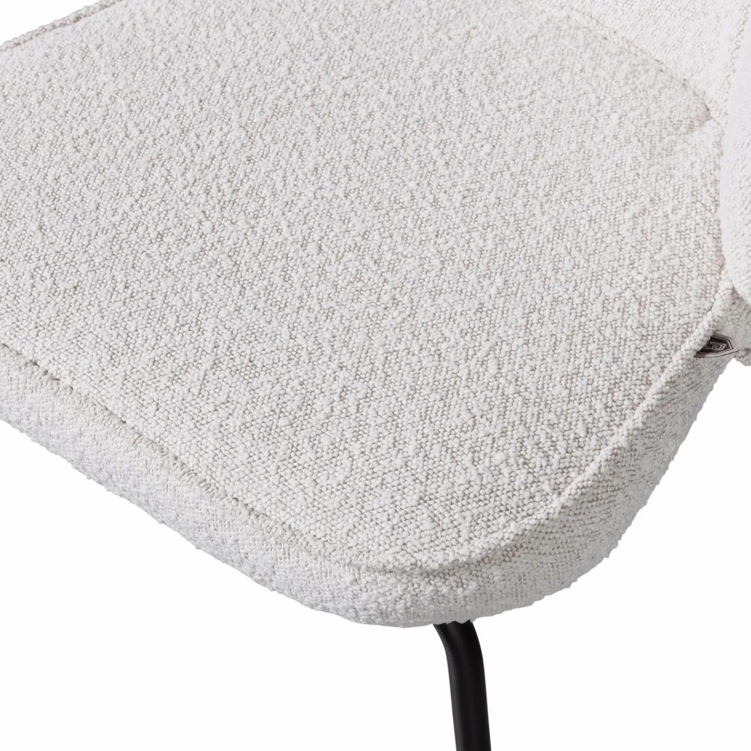 New WOOOD Admit eetkamerstoel bouclé Naturel