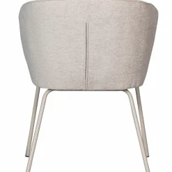 Clearance WOOOD Admit eetkamerstoel wollig geweven Kiezel