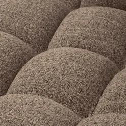 WOOOD Allure chaise longue links geweven stof Donkerbruin melange