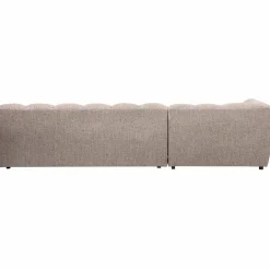 New WOOOD Allure chaise longue links geweven stof Bruin melange