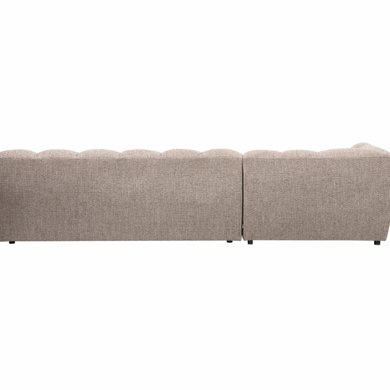 New WOOOD Allure chaise longue links geweven stof Bruin melange