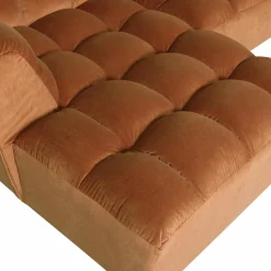 Hot WOOOD Allure chaise longue links velvet Terra