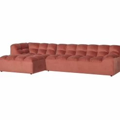 New WOOOD Allure chaise longue links velvet Blush