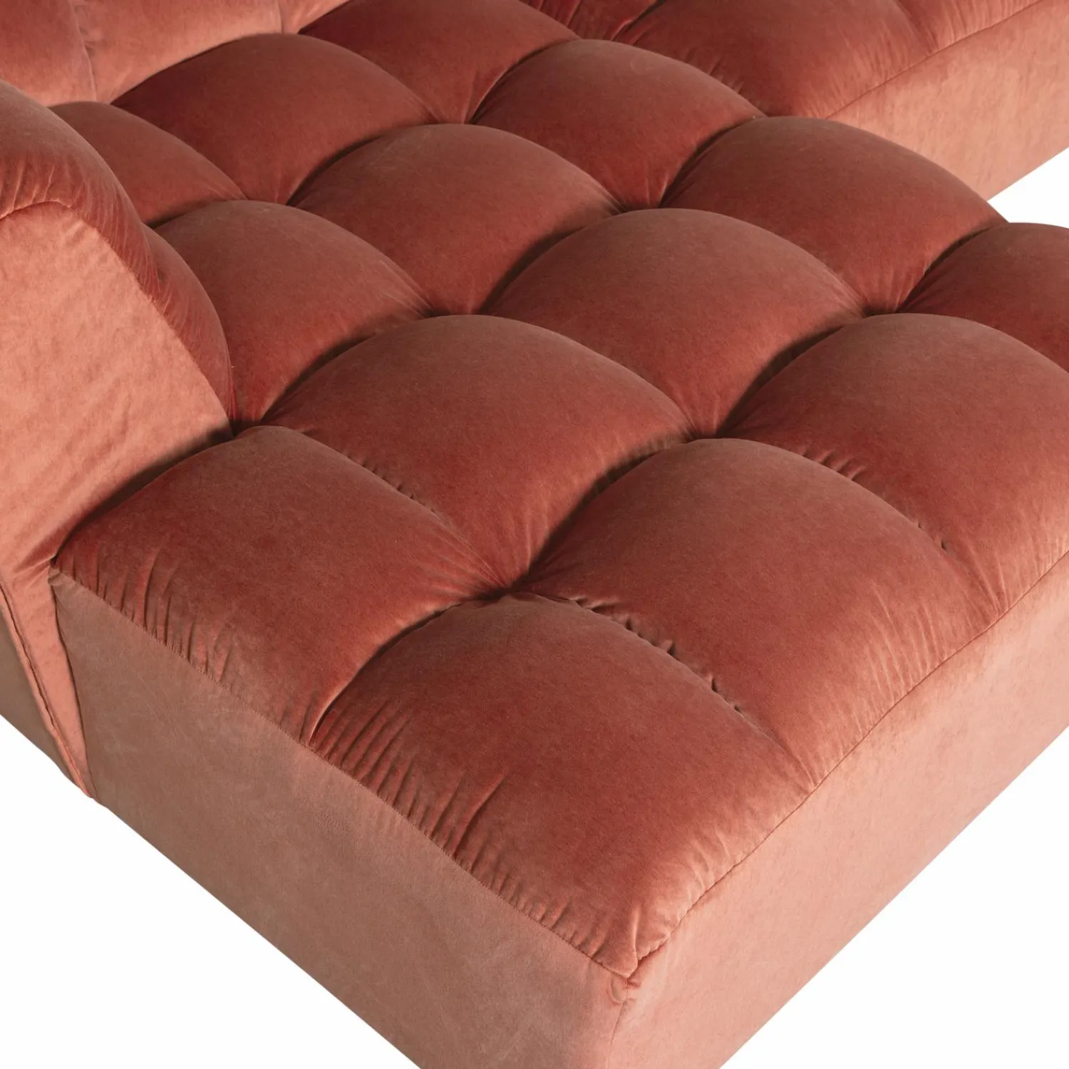 New WOOOD Allure chaise longue links velvet Blush