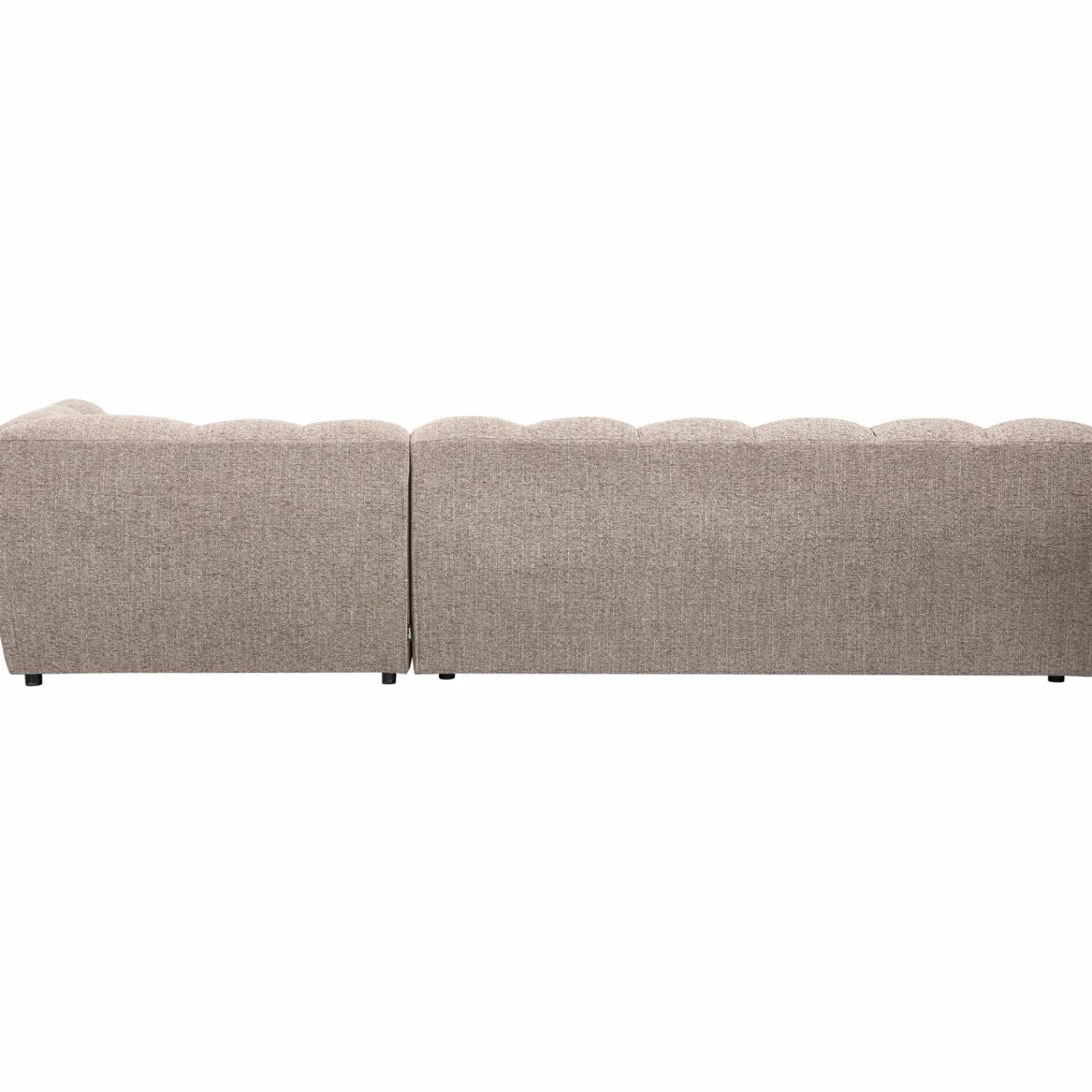Discount WOOOD Allure chaise longue rechts geweven stof Bruin melange