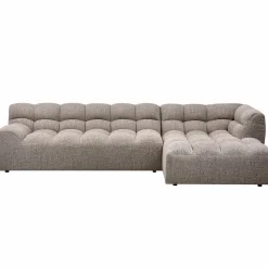 Clearance WOOOD Allure chaise longue rechts geweven stof Klei melange
