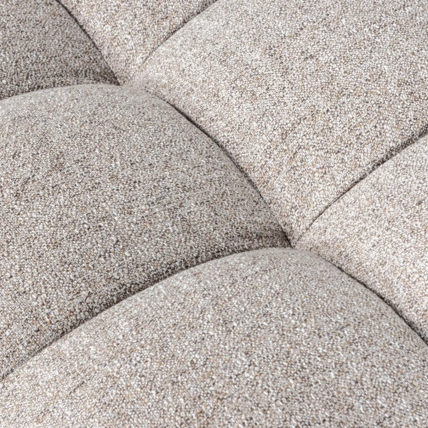 Clearance WOOOD Allure hocker geweven stof melange Naturel