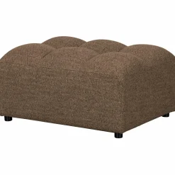 Sale WOOOD Allure hocker geweven stof Donkerbruin melange
