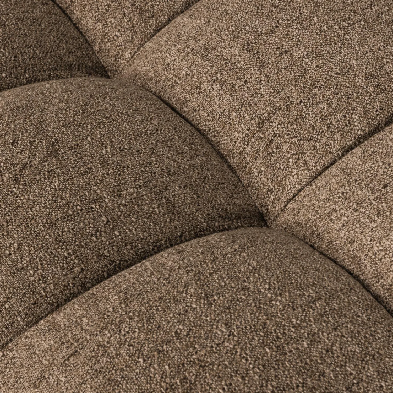 Sale WOOOD Allure hocker geweven stof Donkerbruin melange