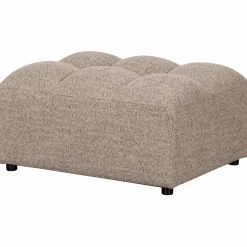 Clearance WOOOD Allure hocker geweven stof melange Bruin