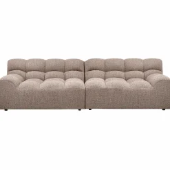 Hot WOOOD Allure 3-zits bank geweven stof Bruin melange