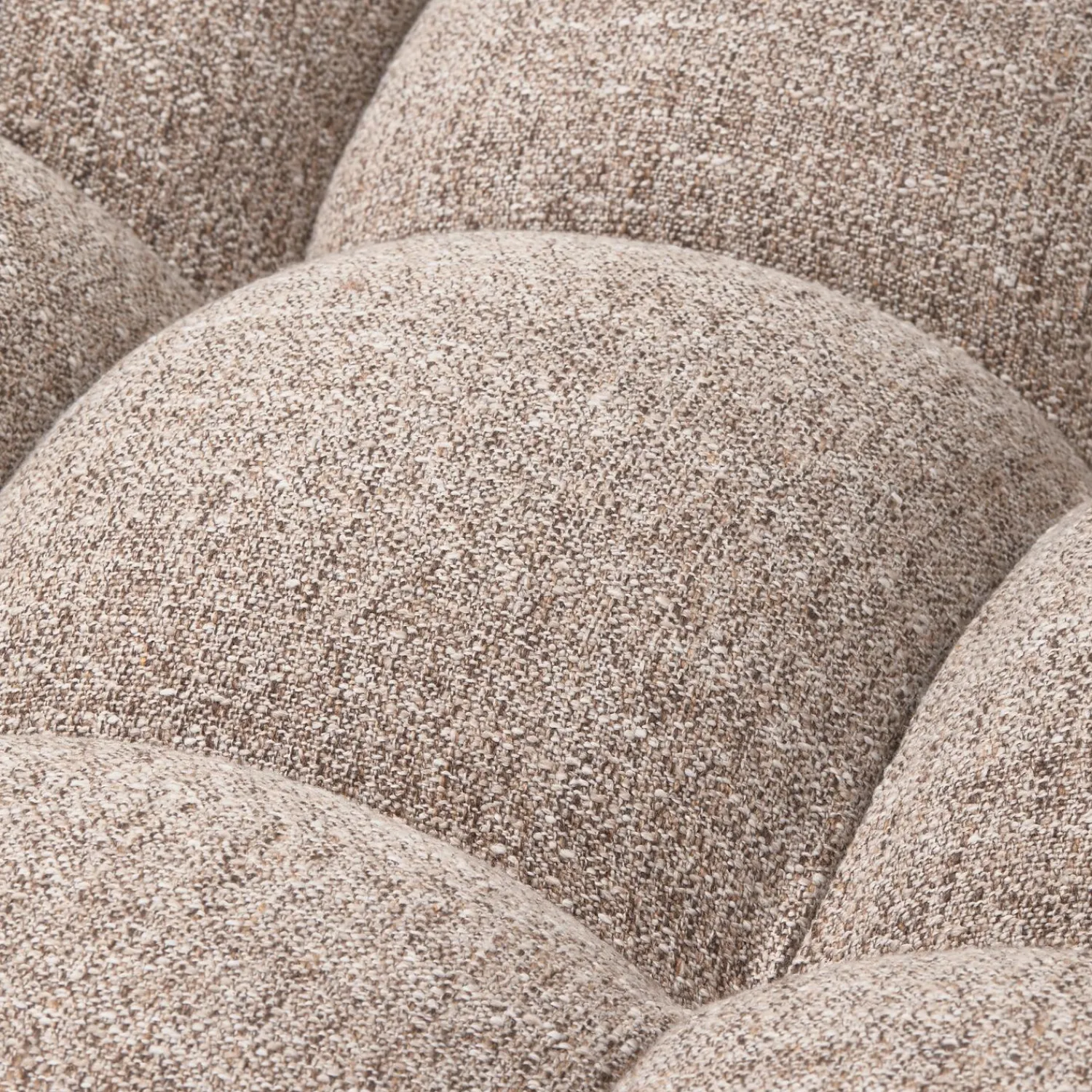 Hot WOOOD Allure 3-zits bank geweven stof Bruin melange