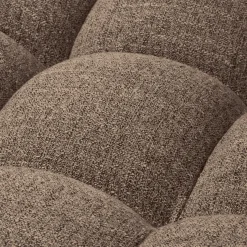 Outlet WOOOD Allure 3-zits bank geweven stof Donkerbruin melange