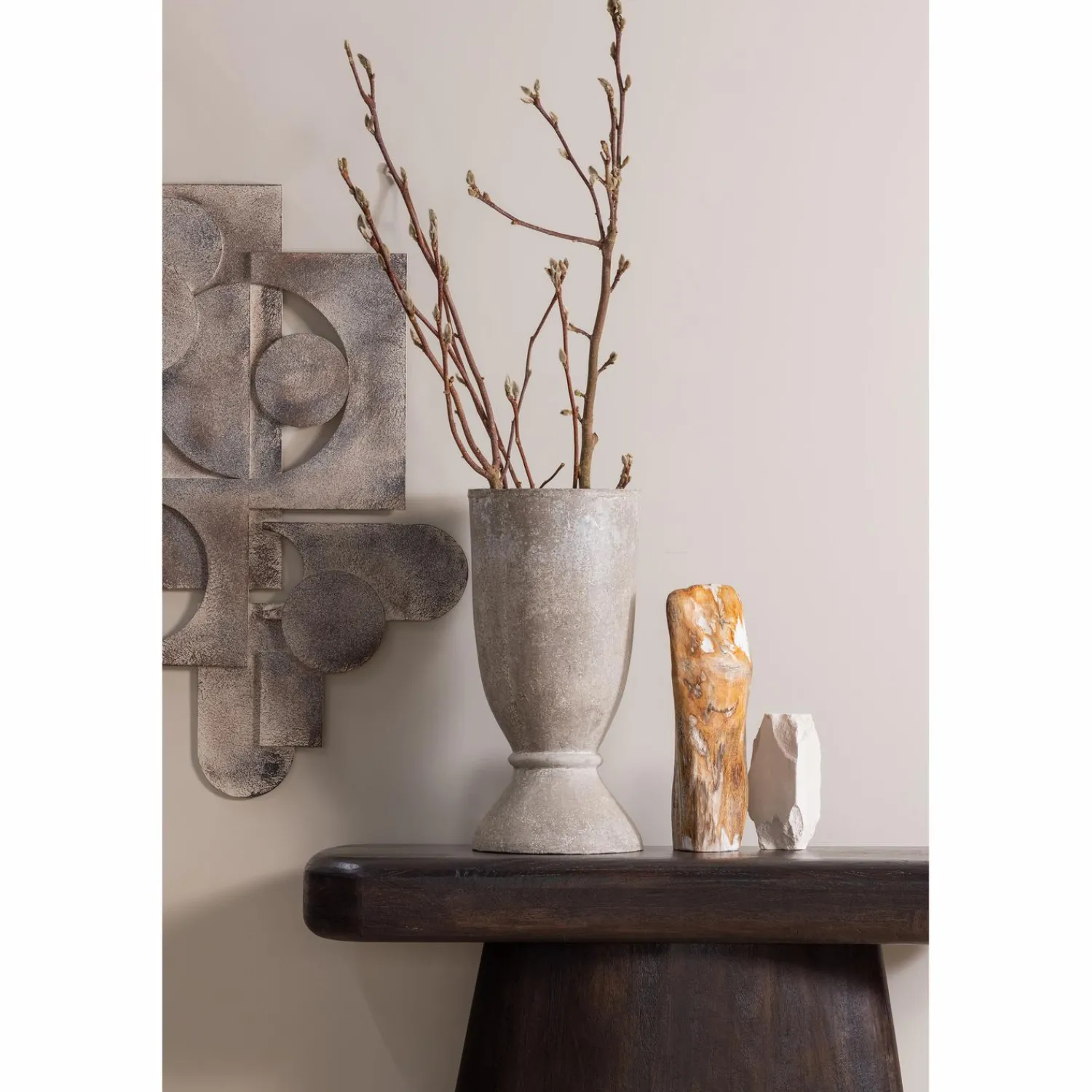 Clearance WOOOD Amco sidetable mangohout zwart