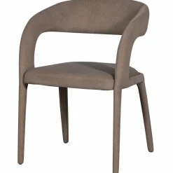 Best WOOOD Arms eetkamerstoel vilt bruin