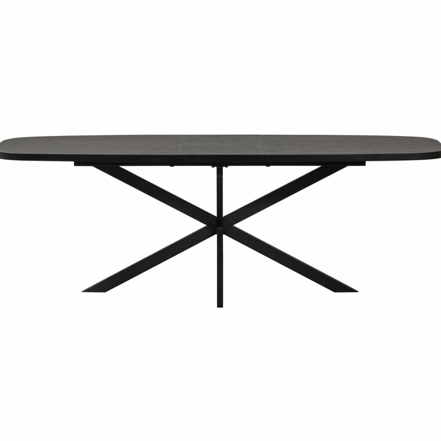 Online WOOOD Arros eettafel uitschuifbaar 180-220x90 cm mdf zwart