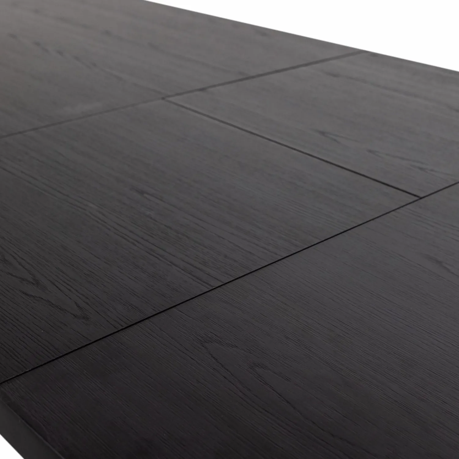 Online WOOOD Arros eettafel uitschuifbaar 180-220x90 cm mdf zwart