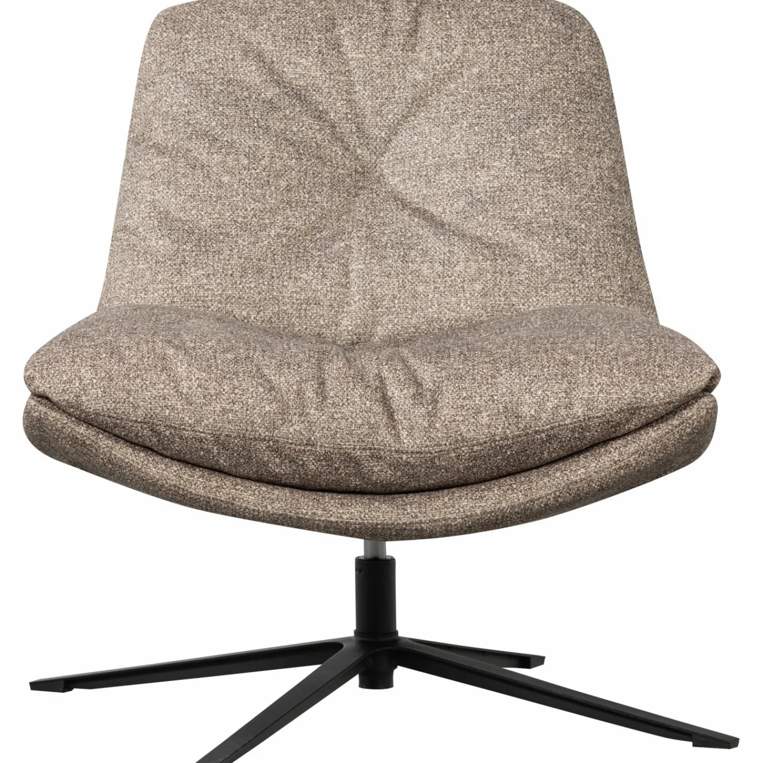 Sale WOOOD Arve draaifauteuil bedrukte stof natural melange