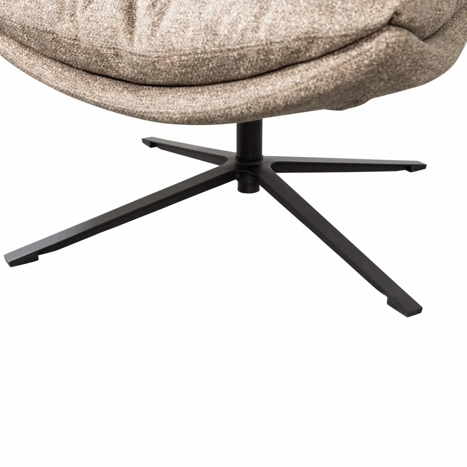 Sale WOOOD Arve draaifauteuil bedrukte stof natural melange