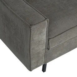 WOOOD Arwin hoekbank ribstof rechts Olijfgroen