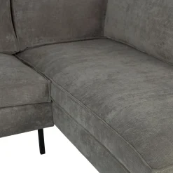 WOOOD Arwin hoekbank ribstof rechts Olijfgroen