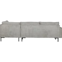 Clearance WOOOD Arwin hoekbank ribstof rechts vergrijsd groen Verweerd groen