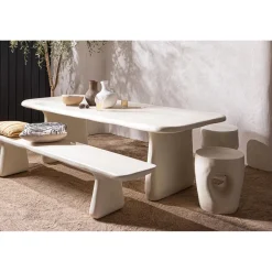 Discount WOOOD Aur bijzettafel vezelversterkte polymeer naturel