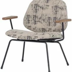 Online WOOOD Aure fauteuil chenille beige/zwart