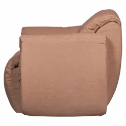 Hot WOOOD Baggy draaifauteuil geweven chenille oud roze Oudroze