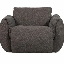 Sale WOOOD Baggy draaifauteuil geweven stof Warmgrijs melange