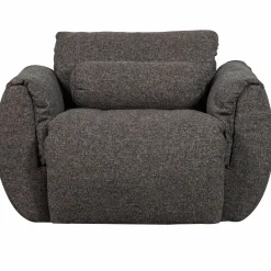Sale WOOOD Baggy draaifauteuil geweven stof Warmgrijs melange