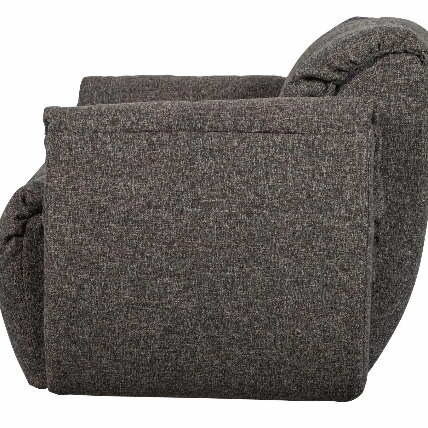 Sale WOOOD Baggy draaifauteuil geweven stof Warmgrijs melange