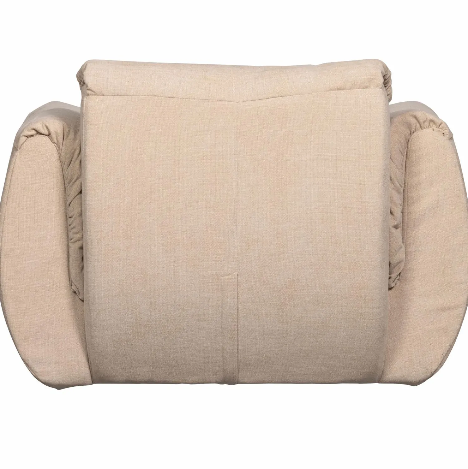 Clearance WOOOD Baggy draaifauteuil geweven chenille Zand