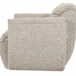 Clearance WOOOD Baggy draaifauteuil geweven stof Naturel melange