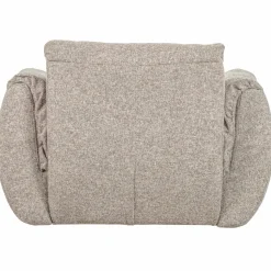 Clearance WOOOD Baggy draaifauteuil geweven stof Naturel melange