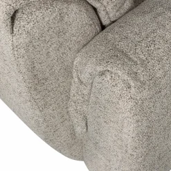 Clearance WOOOD Baggy draaifauteuil geweven stof Naturel melange