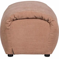 Best WOOOD Baggy hocker geweven chenille oud roze Oudroze