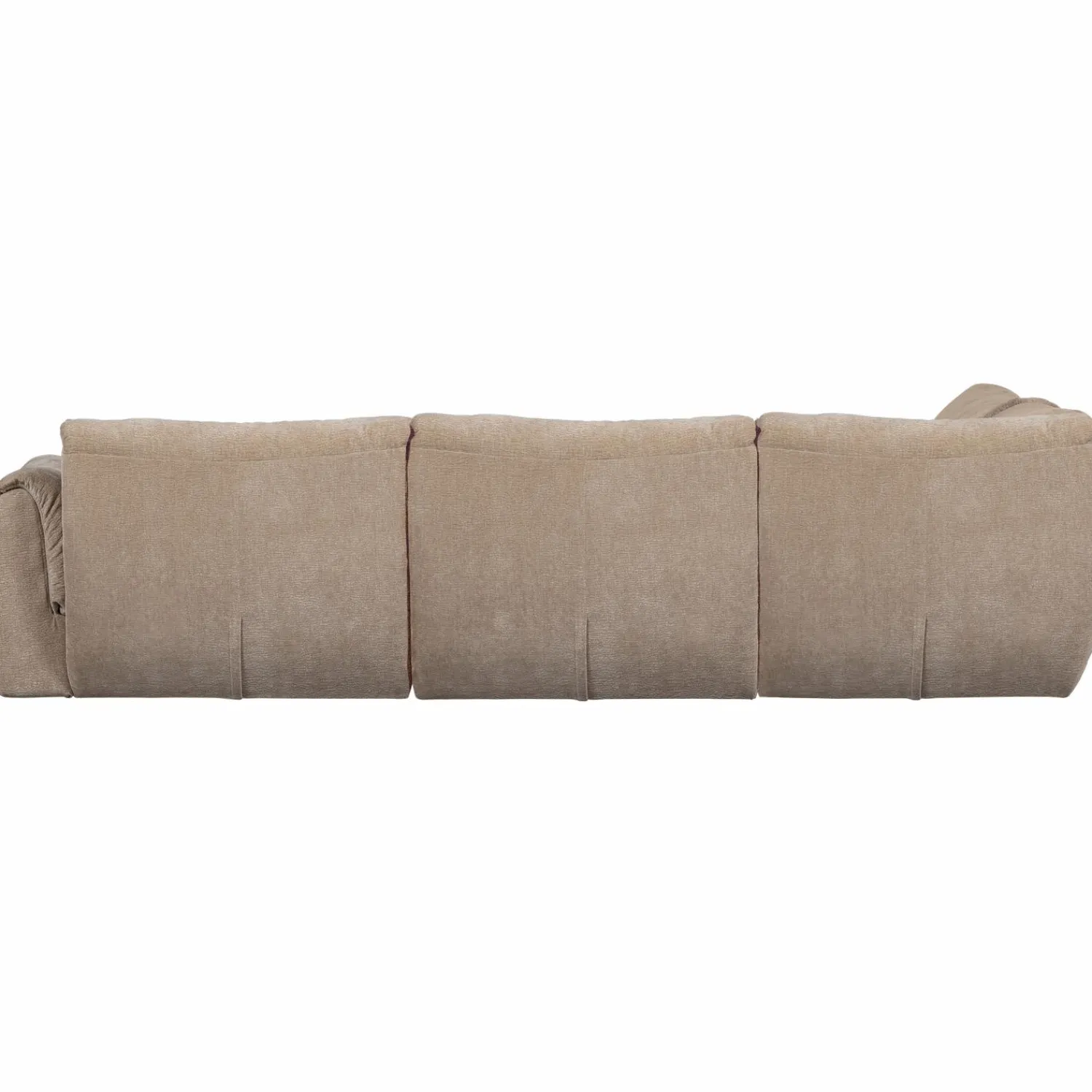 Discount WOOOD Baggy hoekbank links 3D chenille Zand