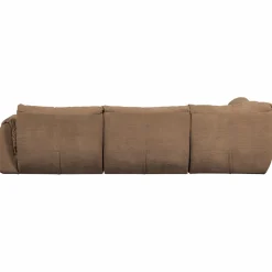 Hot WOOOD Baggy hoekbank links geweven chenille Bruin