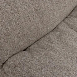 Online WOOOD Baggy hoekbank rechts geweven stof Bruin melange