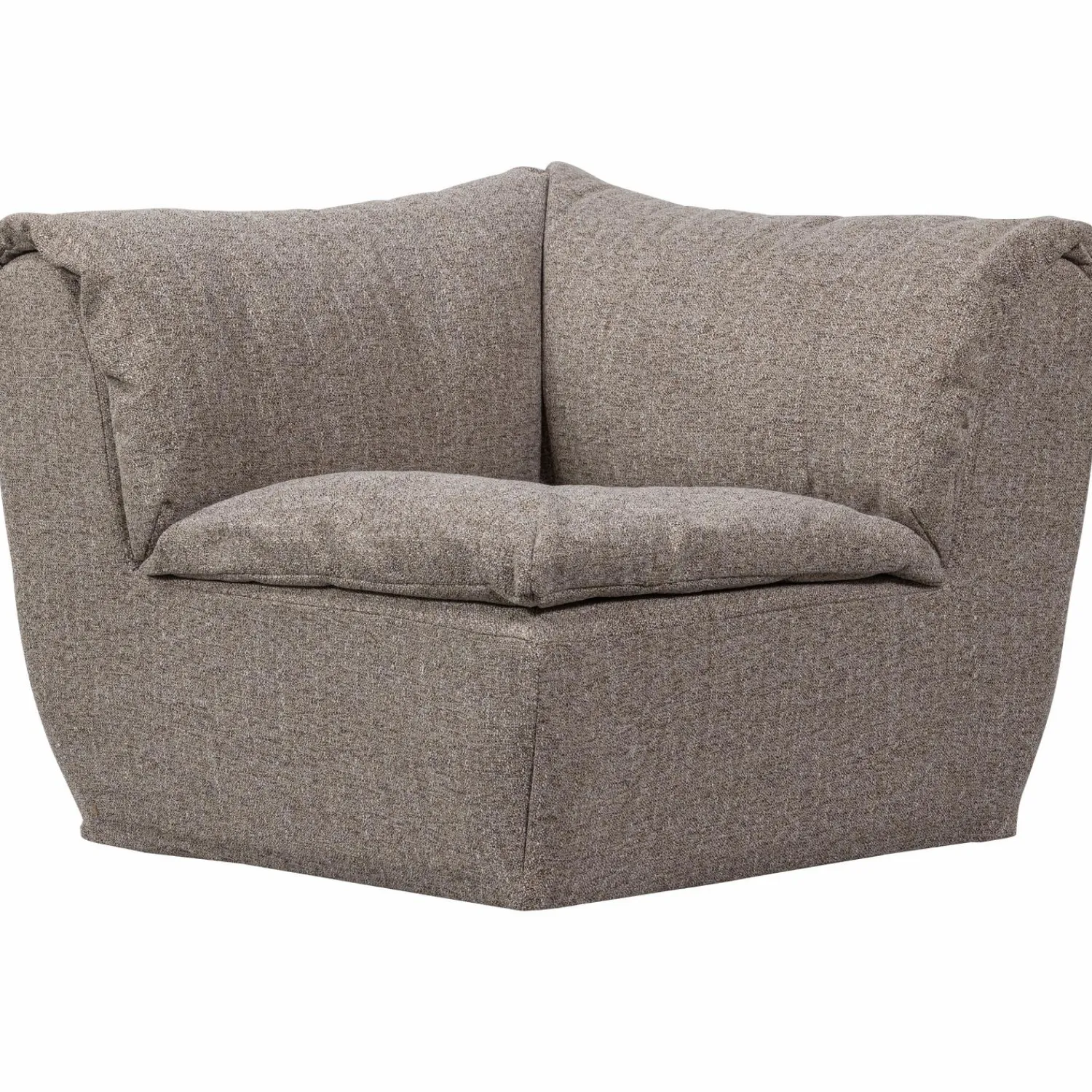 New WOOOD Baggy hoekelement Bruin melange