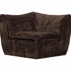 Best WOOOD Baggy hoekelement 3D chenille Donkerbruin