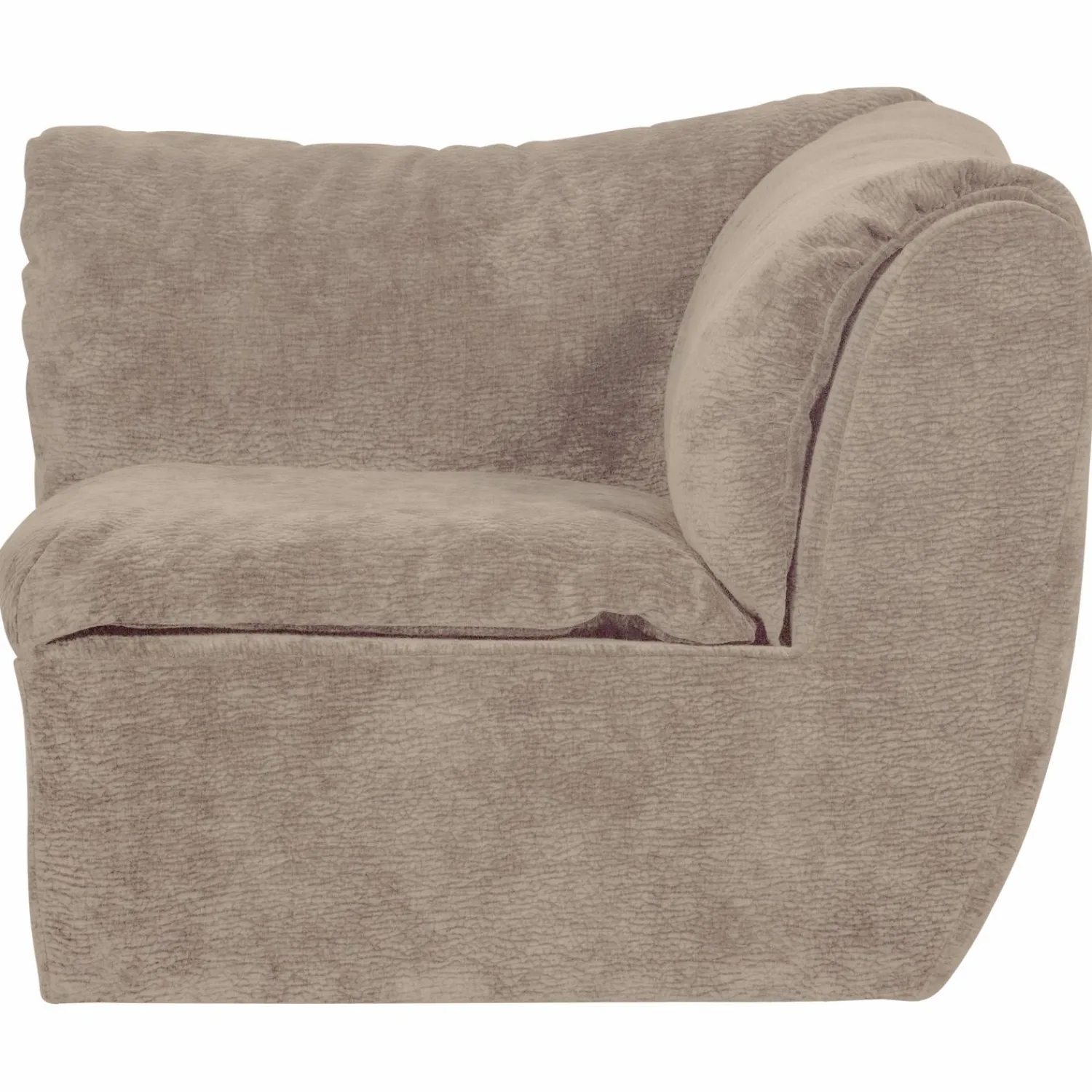 Online WOOOD Baggy hoekelement 3D chenille Zand