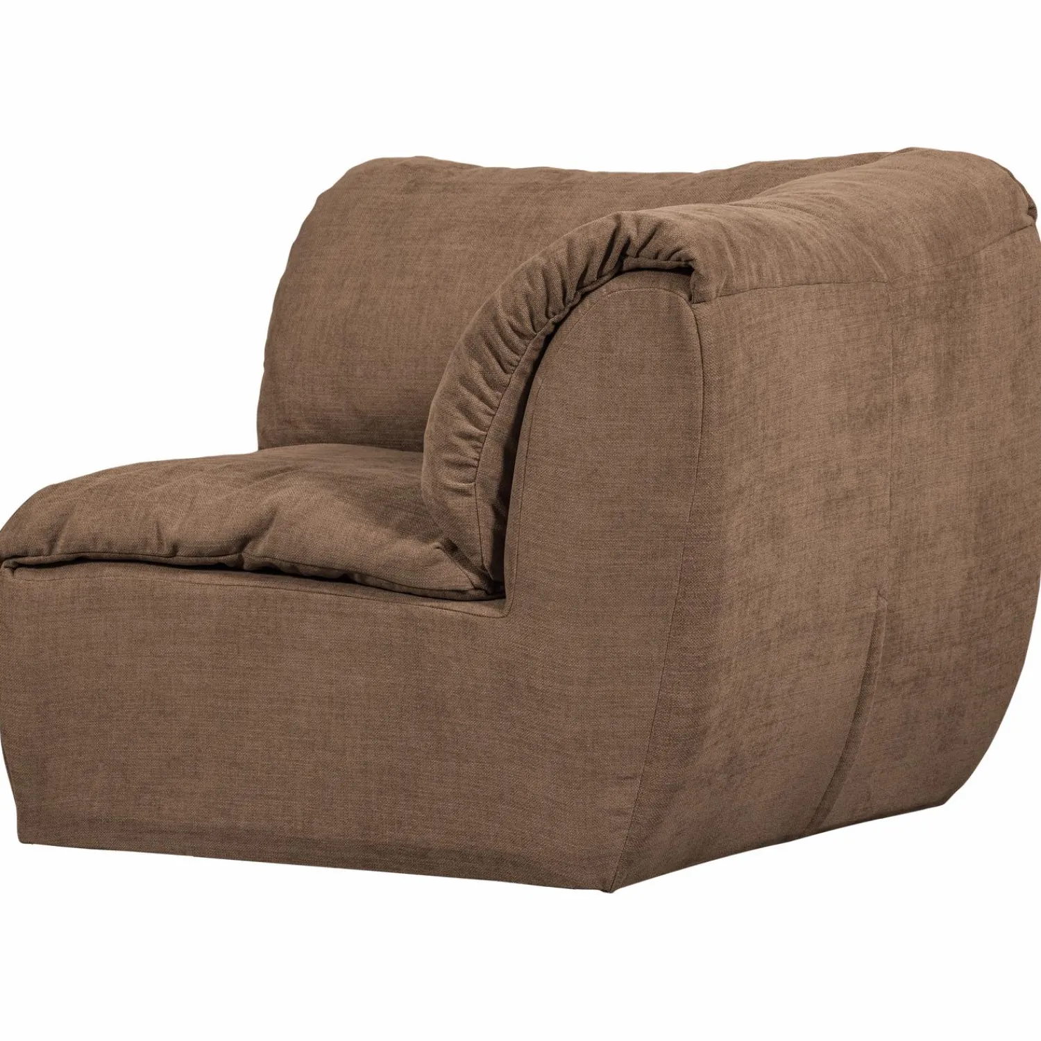 Discount WOOOD Baggy hoekelement geweven chenille Bruin