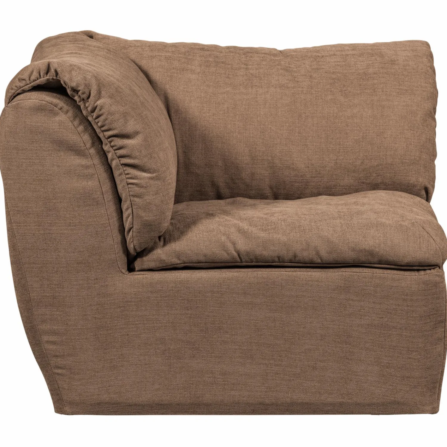 Discount WOOOD Baggy hoekelement geweven chenille Bruin