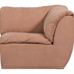 Best WOOOD Baggy hoekelement geweven chenille Oudroze