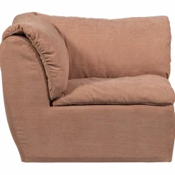 Best WOOOD Baggy hoekelement geweven chenille Oudroze