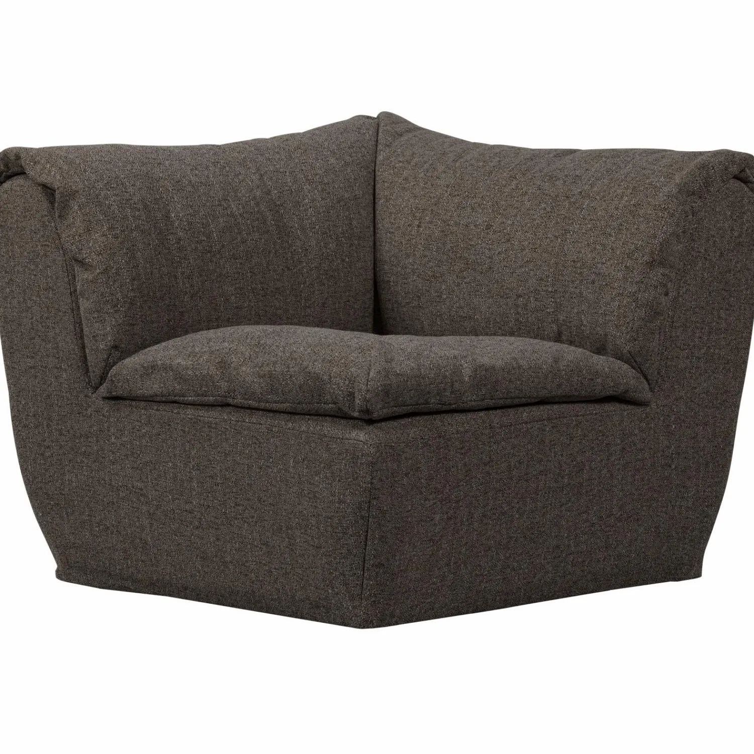 WOOOD Baggy hoekelement warmgrijs melange Warm grijs melange